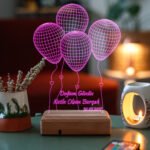 Doğum Günü Hediyesi 4 Balon 16 Renkli Kumandalı Gece Lambası