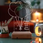 Doğum Günü Hediyesi Kalpli 3D Led Dekoratif Gece Lambası