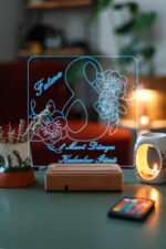 Kadınlar Günü Hediyesi Özel 3D 16 Renk Dekoratif Led Lamba - Görsel 5