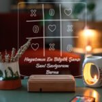 Sevgililer Gününe Özel 3D Aşk Oyunu 16 Renk Dekoratif Led Lamba
