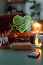 Anneler Günü Hediyesi 3D 16 Renk Gece Lambası - Görsel 5