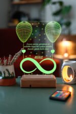 Anneler Günü Hediye 3D 16 Renk Dekoratif Led Masaüstü Lamba - Görsel 2