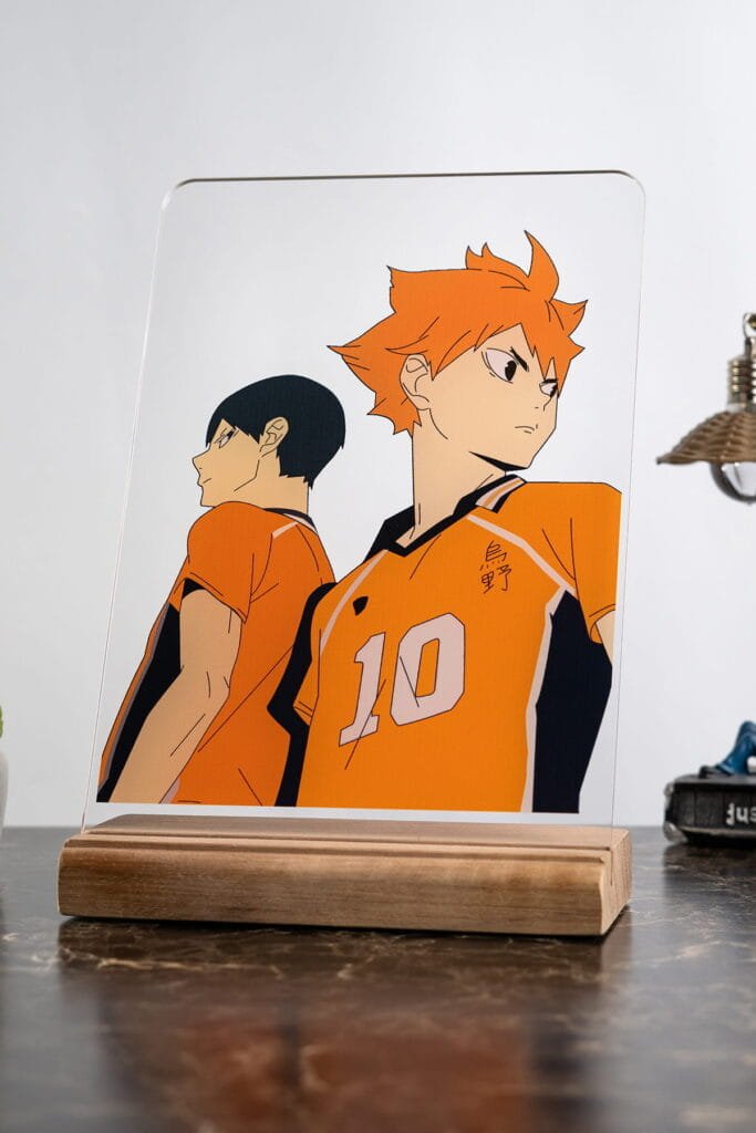 Haikyuu Kageyama Hinata Severlere Masa Süsü, masa üzerinde