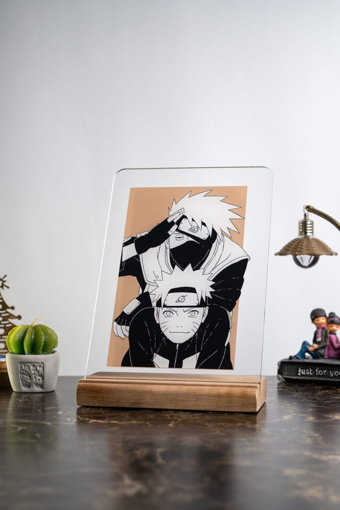 Naruto Kakashi Uzumaki Severlere Masa Süsü, masa üzerinde