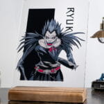 Death Note Ryuk Severlere Masa Süsü, masa üzerinde