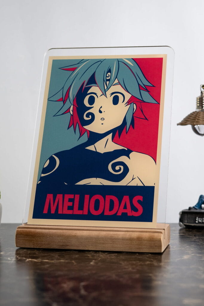 The Seven Deadly Sins Meliodas Severlere Masa Süsü, masa üzerinde