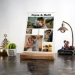 Sevgililer Günü 5 Fotoğraflı Tarihli Masa Süsü