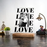 LOVE Fotoğraflı Kişiselleştirilebilir Masa Süsü, örnek tasarım