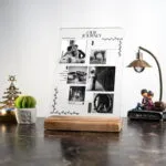 Yıl Dönümü Evlilik Sevgililer Günü Hediyeleri Fotoğraflı Masa Süsü