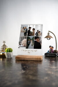 Sevgililer Günü 6 Fotoğraflı Kişiselleştirilebilir Sevgiliye Masa Süsü, örnek tasarım