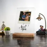 Love You Fotoğraflı Kişiselleştirilebilir Sevgiliye Masa Süsü
