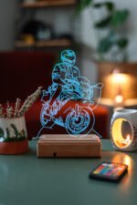 Motor Sevenlere Hediye 16 Renk Kumandalı Gece Lambası