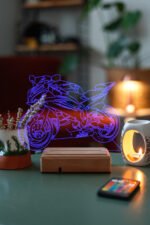 Yamaha R6 Motor Hediyelik 16 Renkli Kumandalı Gece Lambası - Görsel 5