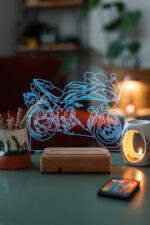 Yamaha R1 Motor Hediyelik 16 Renkli Kumandalı Gece Lambası - Görsel 5