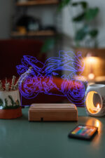 Yamaha R1 Motor Hediyelik 16 Renkli Kumandalı Gece Lambası - Görsel 7