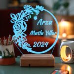 Kişiye Özel Hediyesi 3D 16 Renk Dekoratif Led Lamba