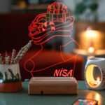 Kişiye Özel 3D Çorap Masaüstü 16 Renk Dekoratif Led Lamba