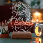Kişiye Özel 3D Çanı ve Ev Masaüstü 16 Renk Dekoratif Led Lamba