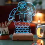 Özel Tasarım 3D Noel Baba 16 Renk Dekoratif Led Lamba