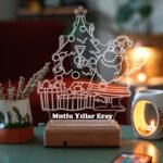 Yılbaşı Hediyesi Noel Baba Dekoratif Gece Lambası 3D 16 Renk