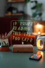 TOO LATE Gece Lambası 3D 16 Renk - Görsel 7