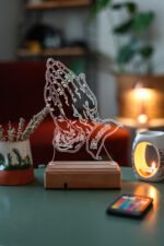 3D Blessed 16 Renk Gece Lambası - Görsel 7