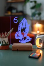 BLESSED Gece Lambası 3D 16 Renk - Görsel 2