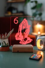 BLESSED Gece Lambası 3D 16 Renk - Görsel 6