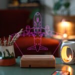 UÇAK 3D 16 Renk Dekoratif Lamba