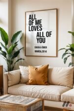 All Of Me Loves All Of You İsimli Poster Duvar Tablosu, Sevdiklerinize Özel Hediye - Görsel 6