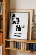All Of Me Loves All Of You İsimli Poster Duvar Tablosu, Sevdiklerinize Özel Hediye - Görsel 2