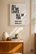 All Of Me Loves All Of You İsimli Poster Duvar Tablosu, Sevdiklerinize Özel Hediye - Görsel 8