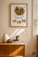 Anneler Günü Fotoğraflı Kuş Temalı Poster Duvar Tablosu, Sevdiklerinize Özel Hediye - Görsel 4