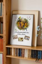 Anneler Günü Fotoğraflı Kuş Temalı Poster Duvar Tablosu, Sevdiklerinize Özel Hediye - Görsel 2