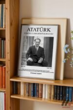 Atatürk Klasik Portre Posteri Duvar Tablosu, Sevdiklerinize Özel Hediye - Görsel 2
