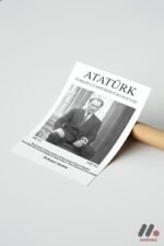Atatürk Klasik Portre Posteri Duvar Tablosu, Sevdiklerinize Özel Hediye - Görsel 7