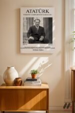 Atatürk Klasik Portre Posteri Duvar Tablosu, Sevdiklerinize Özel Hediye - Görsel 8