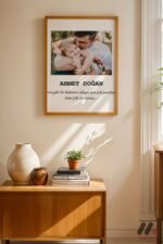 Kişiye Özel İsimli Bebek Fotoğrafı Posteri Duvar Tablosu, Sevdiklerinize Özel Hediye - Görsel 4