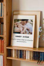 Kişiye Özel İsimli Bebek Fotoğrafı Posteri Duvar Tablosu, Sevdiklerinize Özel Hediye - Görsel 5