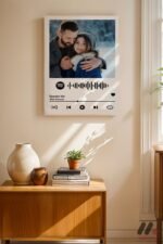 Kişiye Özel Müzik Kodlu Fotoğraflı Poster Duvar Tablosu, Sevdiklerinize Özel Hediye - Görsel 8