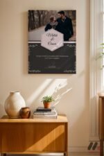 Kişiye Özel İsimli Çift Fotoğrafı Posteri Duvar Tablosu, Sevdiklerinize Özel Hediye - Görsel 8
