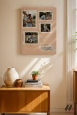 Kişiye Özel Polaroid Kolaj Bej Duvar Tablosu, Sevdiklerinize Özel Hediye - Görsel 8