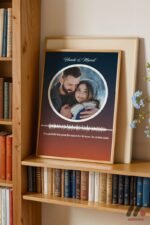 Kişiye Özel Ses Dalgası Fotoğraflı Poster Duvar Tablosu, Sevdiklerinize Özel Hediye - Görsel 5