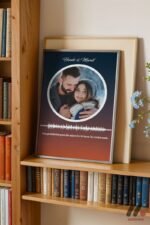 Kişiye Özel Ses Dalgası Fotoğraflı Poster Duvar Tablosu, Sevdiklerinize Özel Hediye - Görsel 2