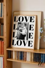 Kişiye Özel LOVE Tipografi Fotoğraflı Poster Duvar Tablosu, Sevdiklerinize Özel Hediye - Görsel 5