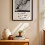 Anneye Özel Siyah Beyaz Fotoğraflı Poster Duvar Tablosu, Sevdiklerinize Özel Hediye