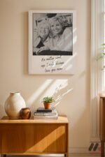 Anneye Özel Siyah Beyaz Fotoğraflı Poster Duvar Tablosu, Sevdiklerinize Özel Hediye - Görsel 8