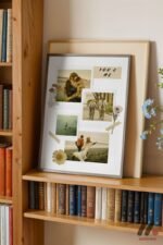 Kişiye Özel Polaroid Çiçekli Kolaj Duvar Tablosu, Sevdiklerinize Özel Hediye - Görsel 2