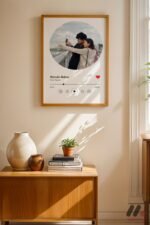 Kişiye Özel Daire Fotoğraflı Müzik Posteri Duvar Tablosu, Sevdiklerinize Özel Hediye - Görsel 4