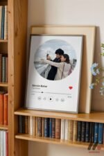 Kişiye Özel Daire Fotoğraflı Müzik Posteri Duvar Tablosu, Sevdiklerinize Özel Hediye - Görsel 2